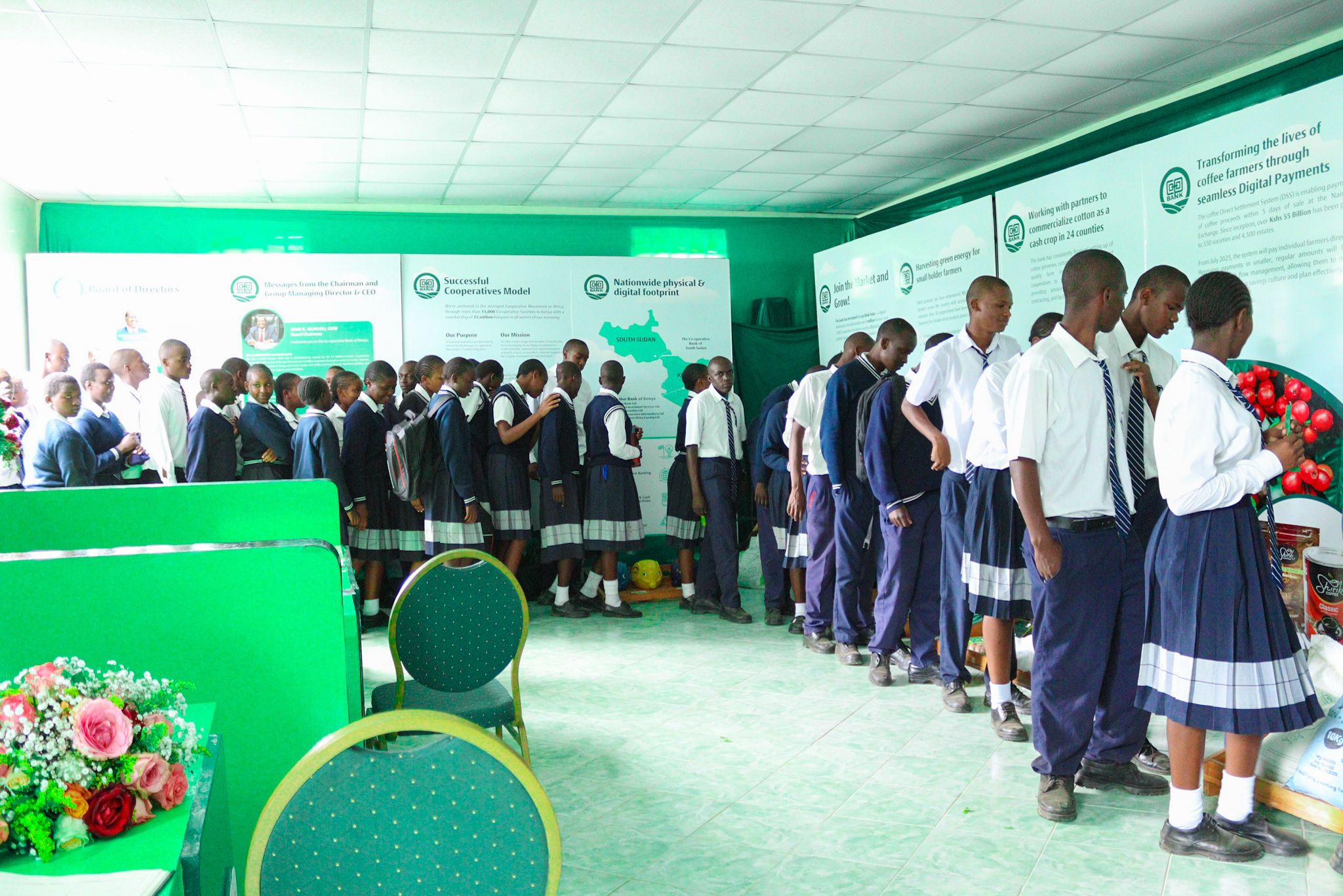 Rongai High School students engaged in learning activities