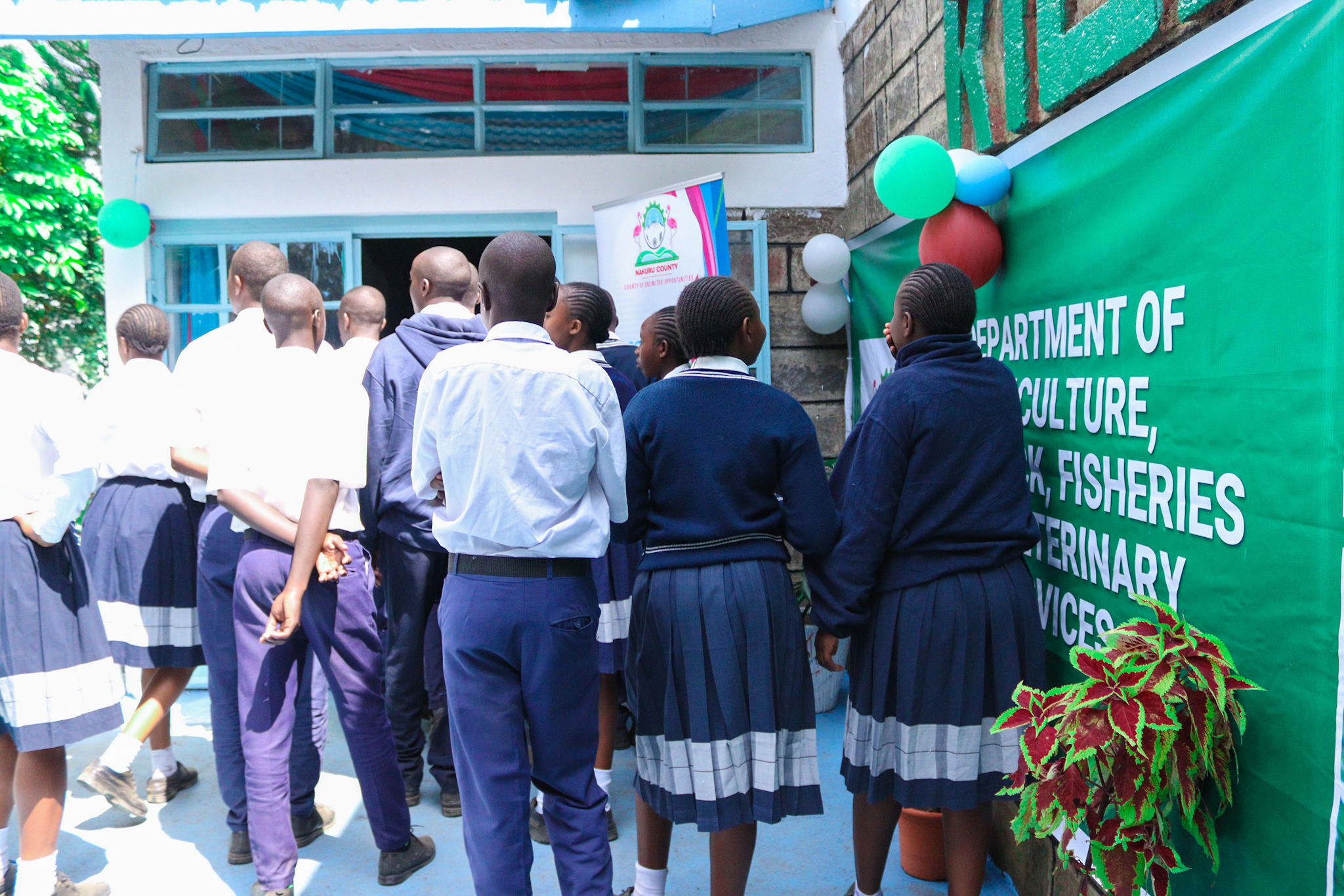 Rongai High School students in classroom learning environment